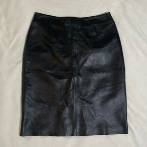 Wilson Leather Pelle Studio Black Leather skirt